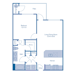1 bed, 1 bath, 725 sqft, $1,177