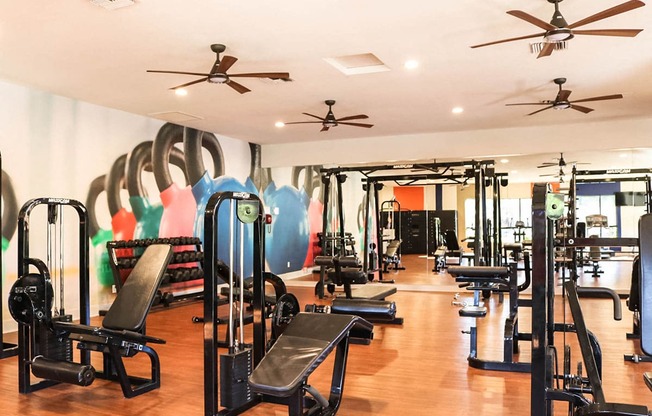 Fully Equipped Gym and Fitness Center at Apartments in Happy Valley AZ