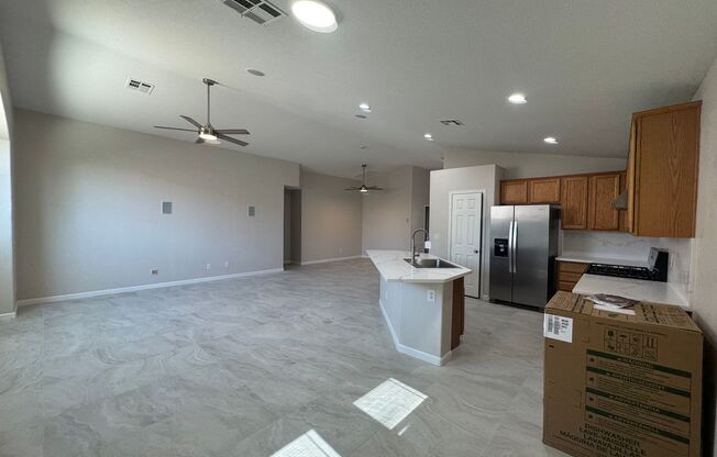 1 story home, 3 bedrooms, 2 bathrooms, 2 car garage