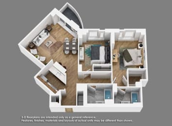 2 beds, 2 baths, 1,058 sqft, $3,484
