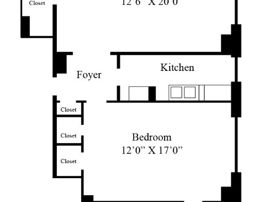 1 bed, 1 bath, 750 sqft, $4,750, Unit 2J
