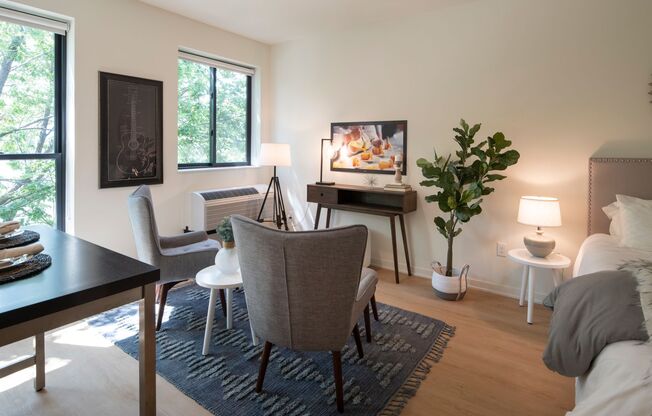 Studio, 1 bath, 411 sqft, $1,455, Unit 409