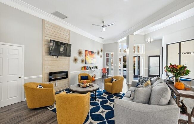 Clubhouse lounge area