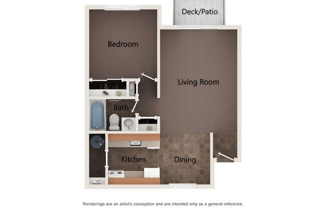 1 bed, 1 bath, 596 sqft, $1,550, Unit 84