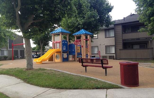 On-site Tot Lot at Park West Apartments, Chino, CA