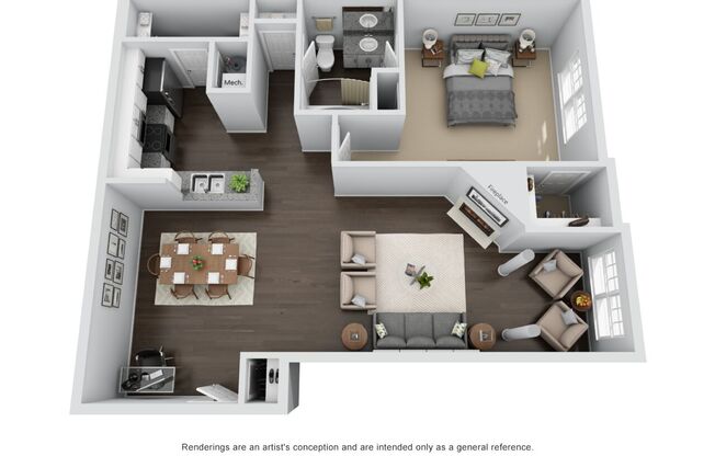 1 bed, 1 bath, 903 sqft, $1,174, Unit 0204