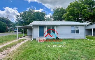 Available: Charming 2 Bedroom 1 Bath with Carport on Bus Route