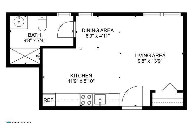 Studio, 1 bath, 250 sqft, $1,350, Unit 7450-G2