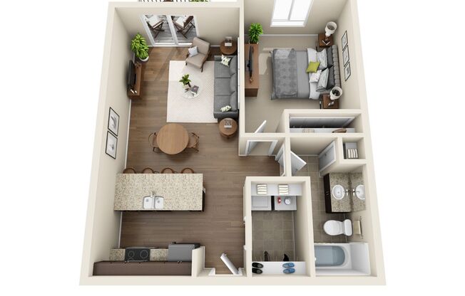 1 bed, 1 bath, 675 sqft, $1,010, Unit 205