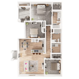 3 beds, 2 baths, 1,390 sqft, $1,660