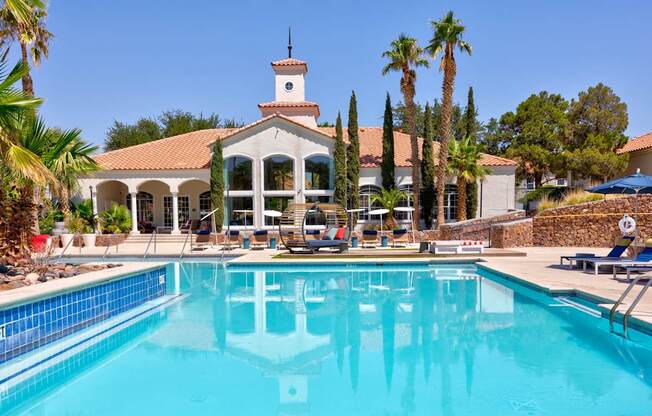 the swimming pool at the resort