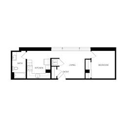 1 bed, 1 bath, 636 sqft, $1,270