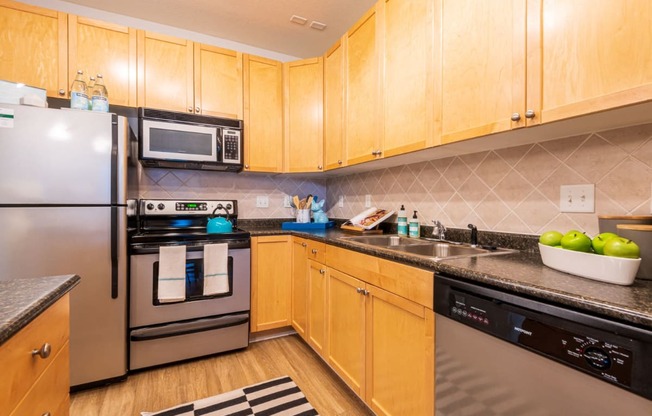 Fully-Equipped Kitchens at Oberlin Court, Raleigh, North Carolina