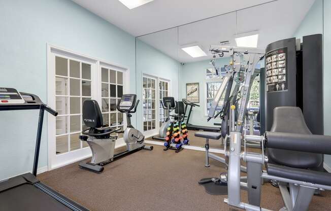 our gym is equipped with a variety of cardio equipment