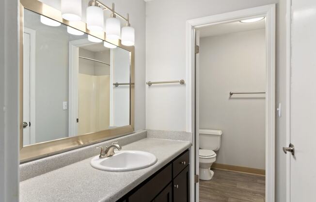 Master Bathroom at Laurel Valley Apartments in Mount Juliet Tennessee March 2021