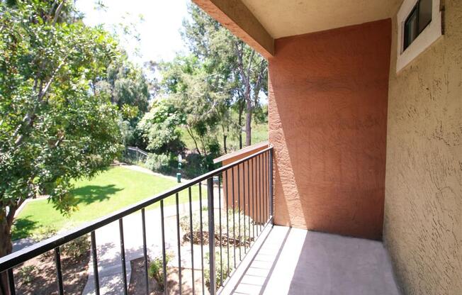 Private Apartment Balcony at Creekside Villas Apartments, San Diego, 92102