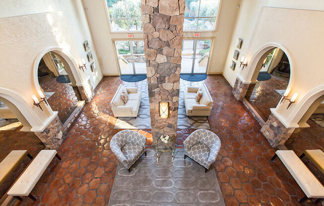 Aerial View Of Lounge at The Monterey, California