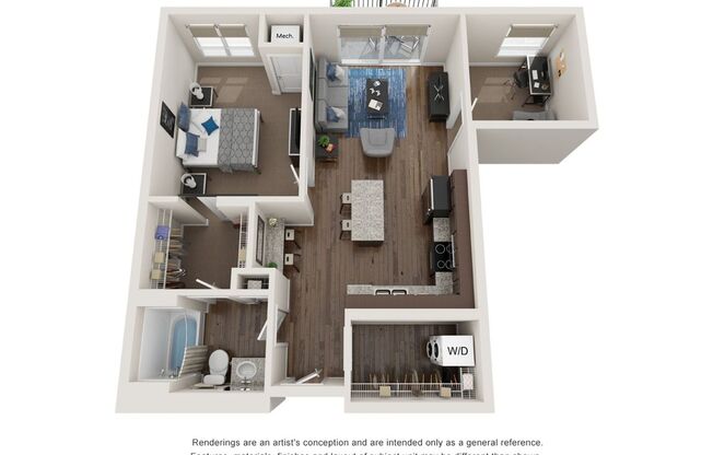 1 bed, 1 bath, 811 sqft, $1,850, Unit 839 - 402