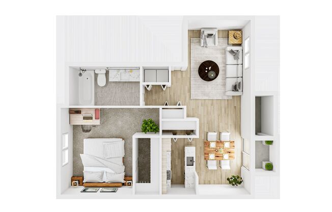 1 bed, 1 bath, 800 sqft, $1,600, Unit 421