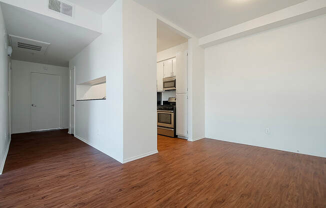 Unfurnished Living Area at Plaza Lafayette, Los Angeles California  