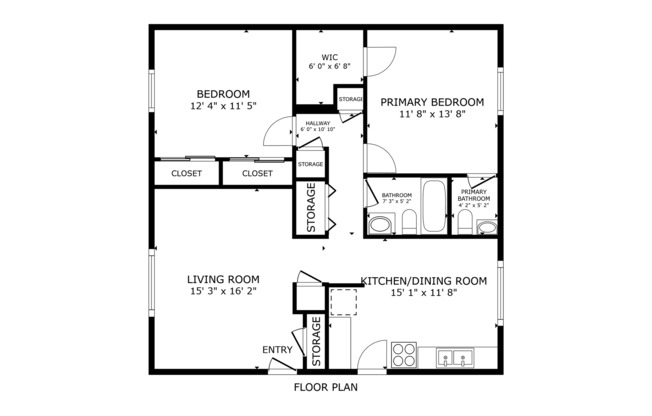 2 beds, 1.5 baths, 995 sqft, $1,625, Unit 307