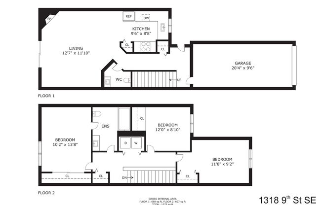 3 beds, 1.5 baths, 1,275 sqft, $2,150, Unit 1304