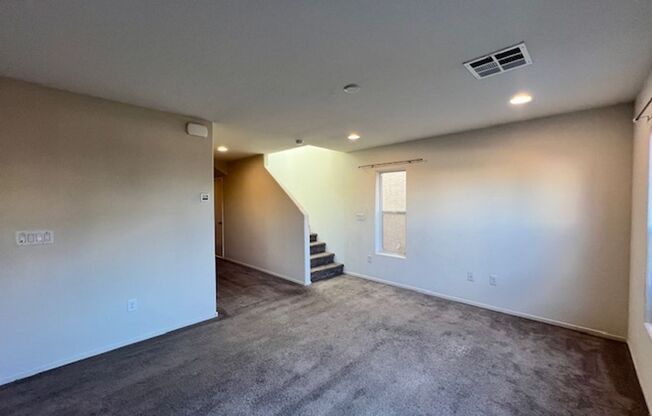 three bedrooms and two and a half bathroom home