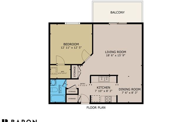 1 bed, 1 bath, 750 sqft, $1,150, Unit Unit 104