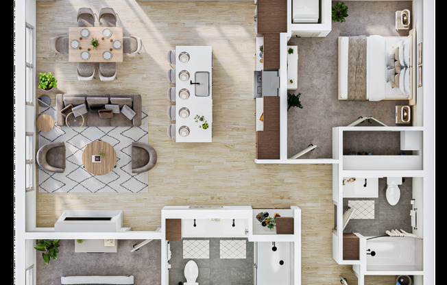 2 beds, 2 baths, 1,311 sqft, $3,110, Unit 239