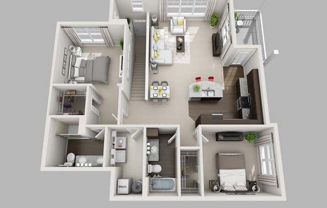 2 beds, 2 baths, $2,019