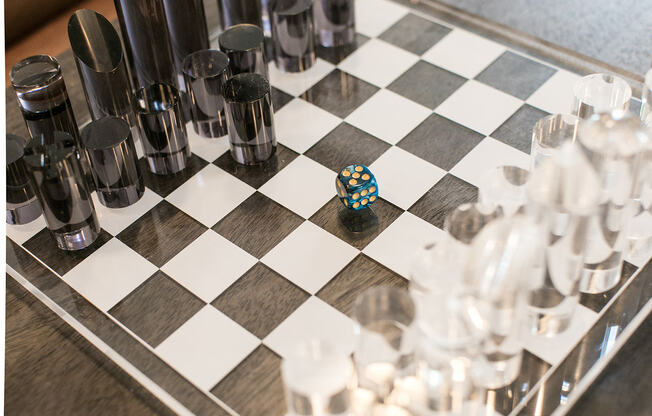 Chess game on table in clubhouse at The Village at Odenton Station | Apartments in Odenton, MD