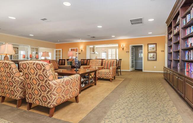 a living room filled with lots of furniture