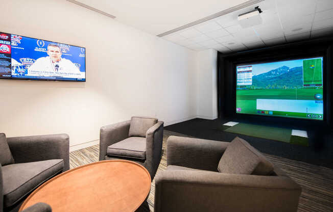 Golf Simulator and Lounge