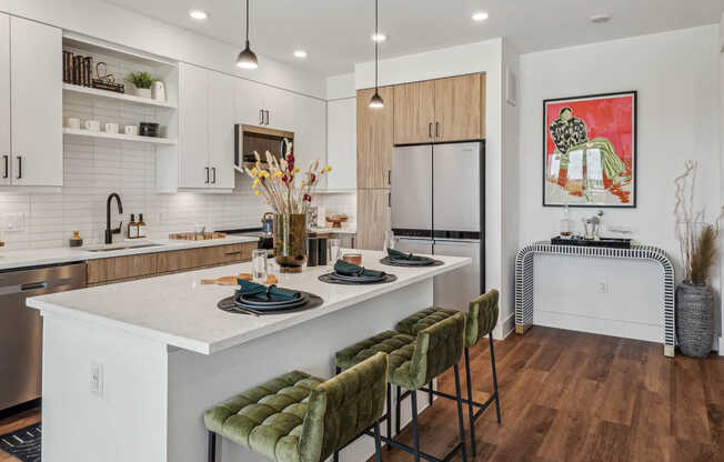 Kitchen with Stainless Steel Appliances