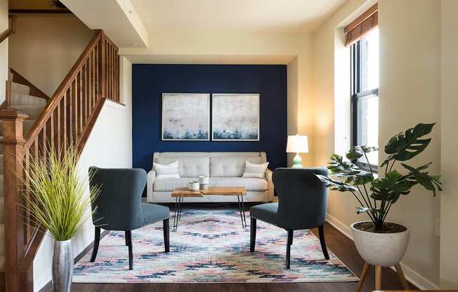 Modern Art Deco Living Room at Grand Wisconsin, Milwaukee, 53203