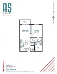 1 bed, 1 bath, 746 sqft, $2,414