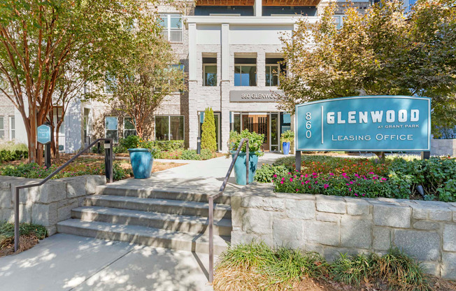Property sign at Glenwood at Grant Park, Atlanta, GA 30316