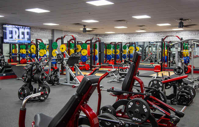 UFC Gym equipment at Market Square Place, Pittsburgh, PA