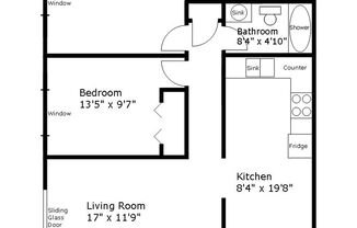 2 beds, 1.5 baths, 824 sqft, $999, Unit 2S