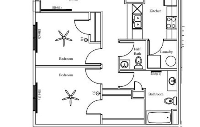 2 beds, 1.5 baths, $1,475, Unit 101