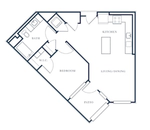 1 bed, 1 bath, 751 sqft, $2,528
