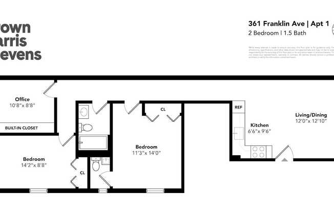 2 beds, 1 bath, 925 sqft, $3,900, Unit 1