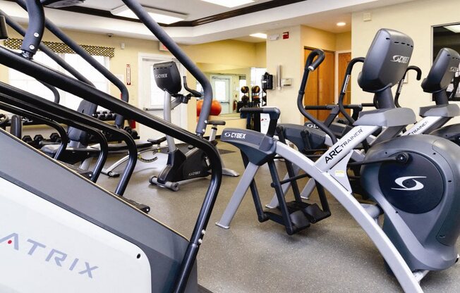 fitness Center equipment at Heatherwood House at Patchogue, Patchogue, NY, 11772