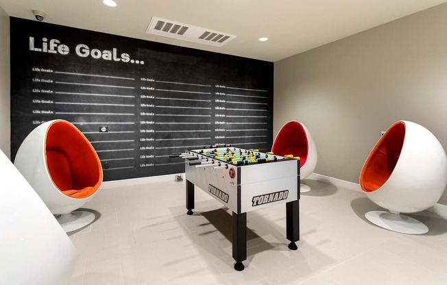 Foosball Table at Elements Apartments*, California