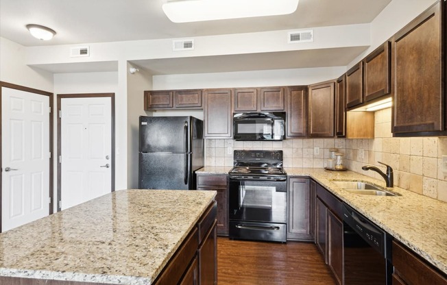 Kitchen with Quartz Countertops