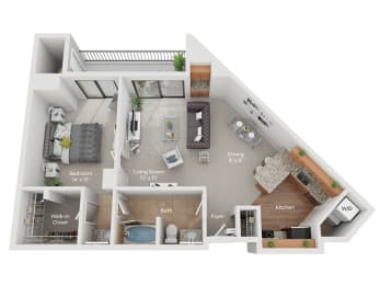 1 bed, 1 bath, 810 sqft, $2,426