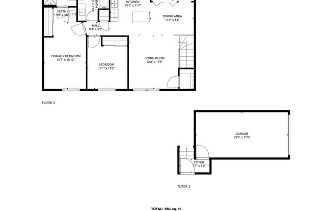 2 beds, 2 baths, 975 sqft, $1,299, Unit Z201