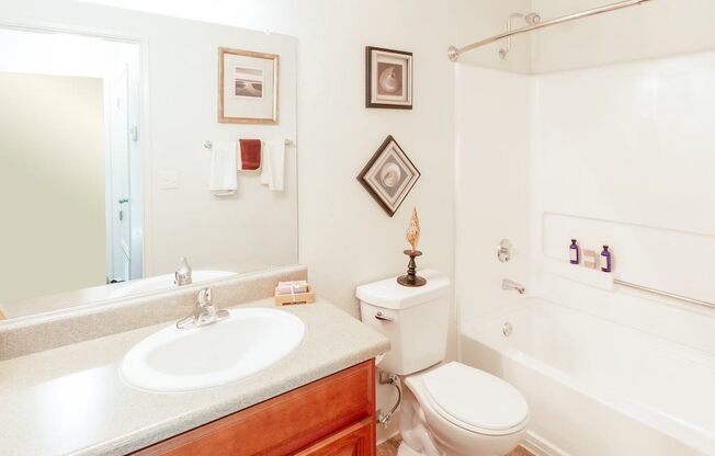 Luxurious Bathroom at Chesapeake Commons Apartments, Rancho Cordova