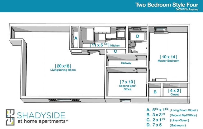 2 beds, 1 bath, 750 sqft, $1,795, Unit C104