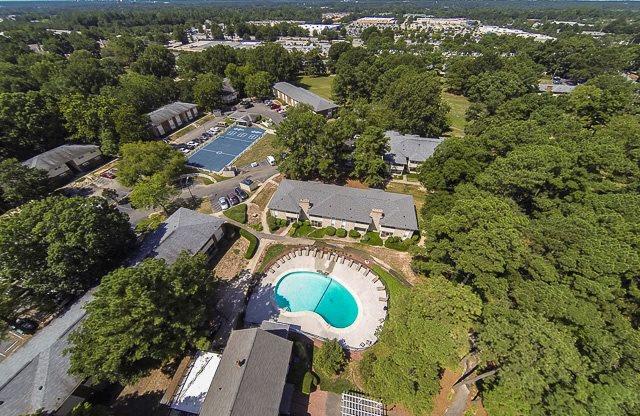 Aerial Pool View at Lexington on the Green, Raleigh